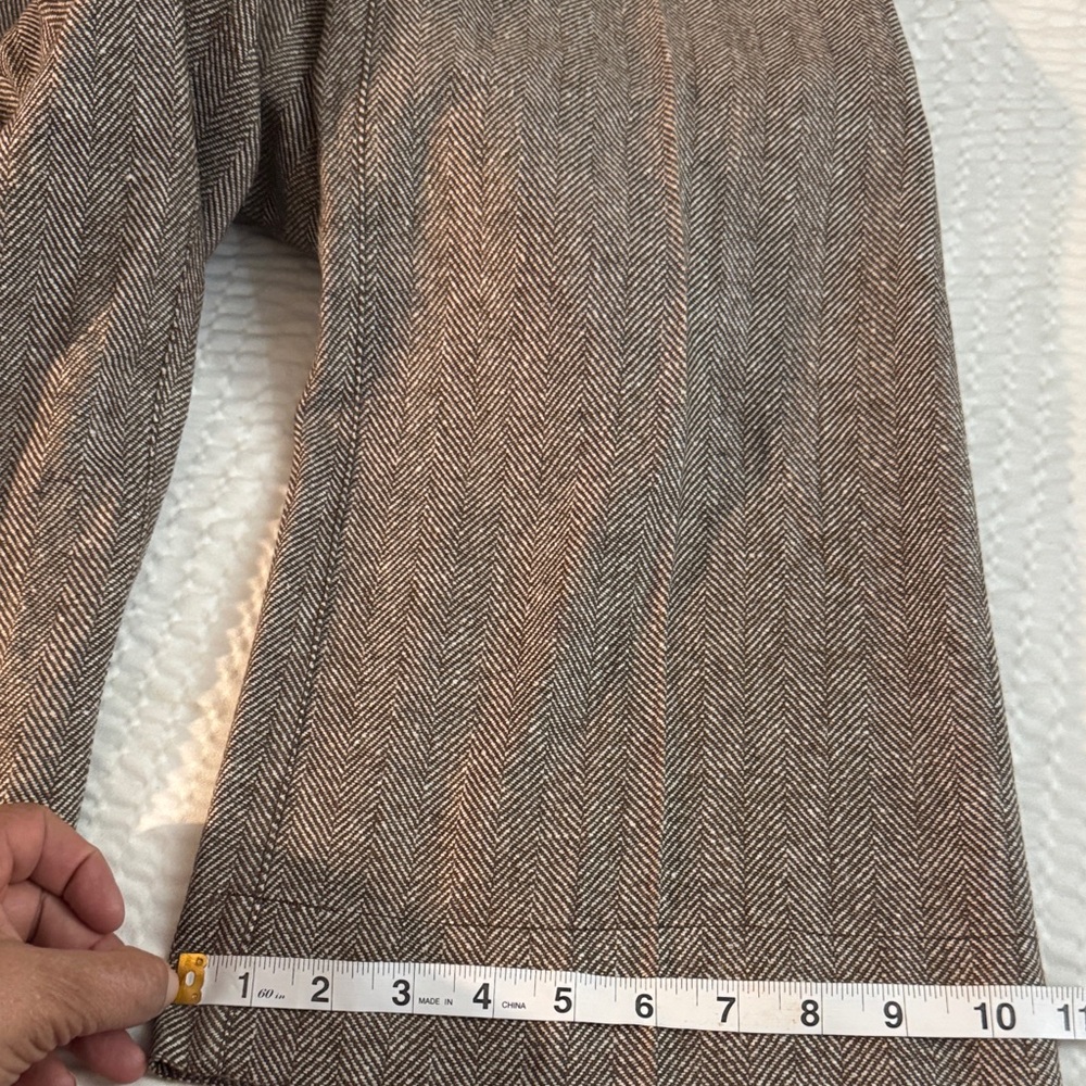 Tulle Brown Herringbone Pants - Picture 14 of 14